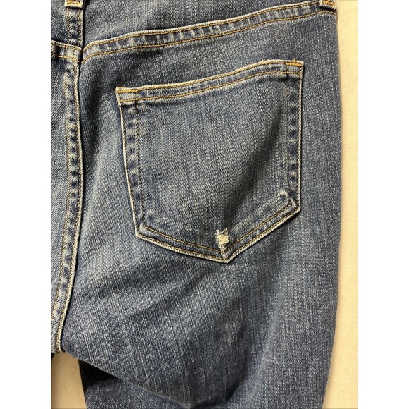 L'AGENCE Marcelle Blue Distressed Slim High Rise Jeans Size 27 - Picture 6 of 8